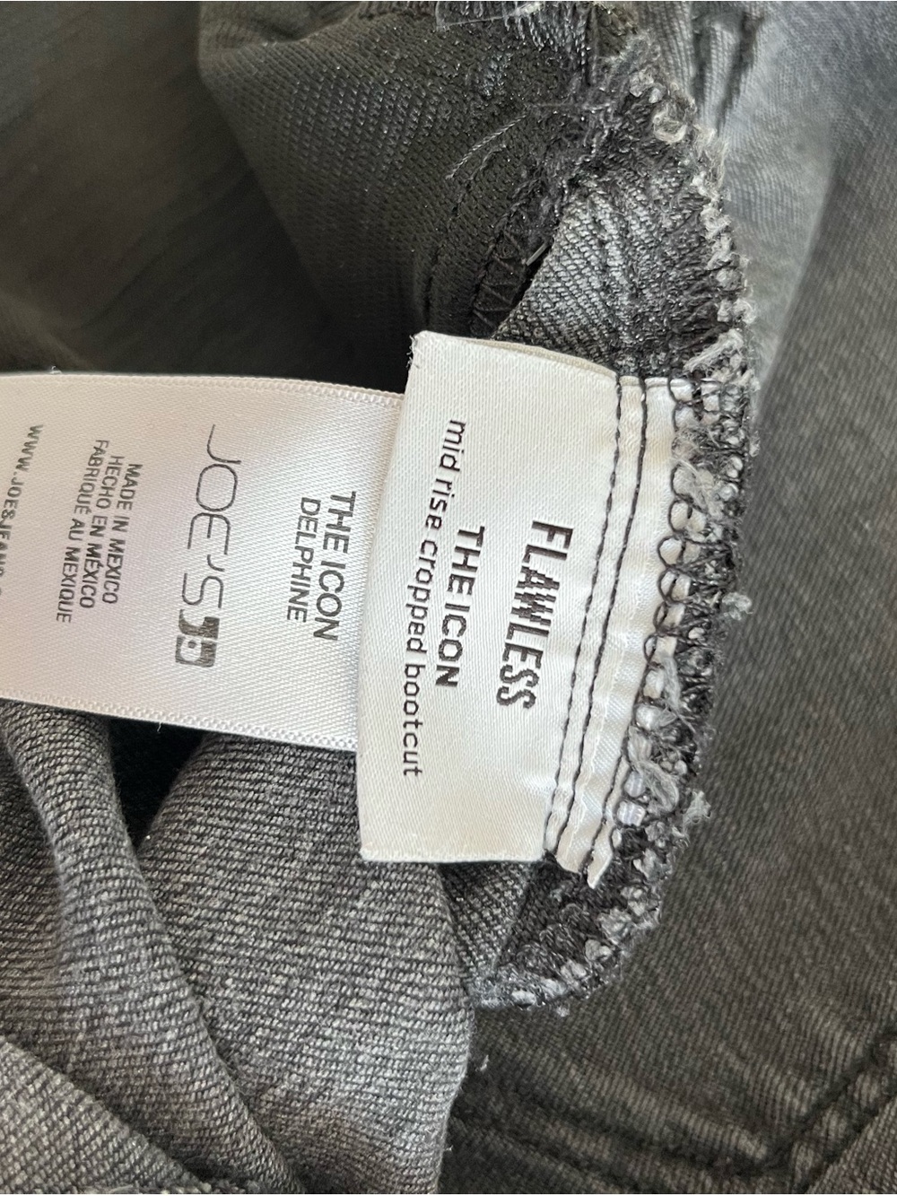 Joe’s Maternity Jeans | The Icon | Midrise Cropped Bootcut | Black Size 30 - Picture 9 of 10